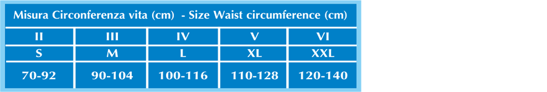 CINTURA ADDOMINAL REGOLABILE STECCATA - altezza cm 32