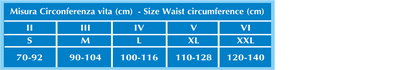 CINTURA ADDOMINAL REGOLABILE STECCATA - altezza cm 32