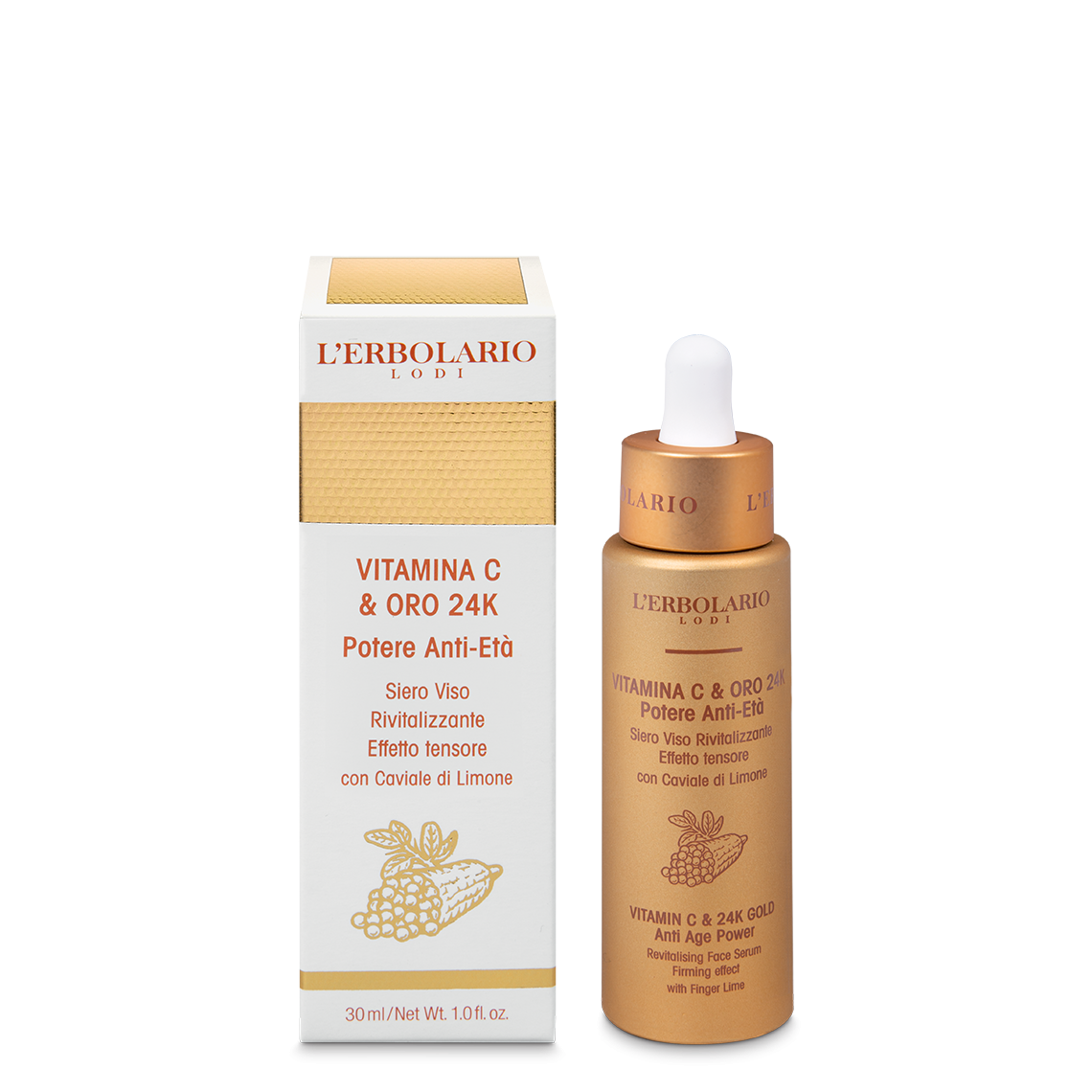 Siero Viso Vitamina C & Oro 24K 30ml